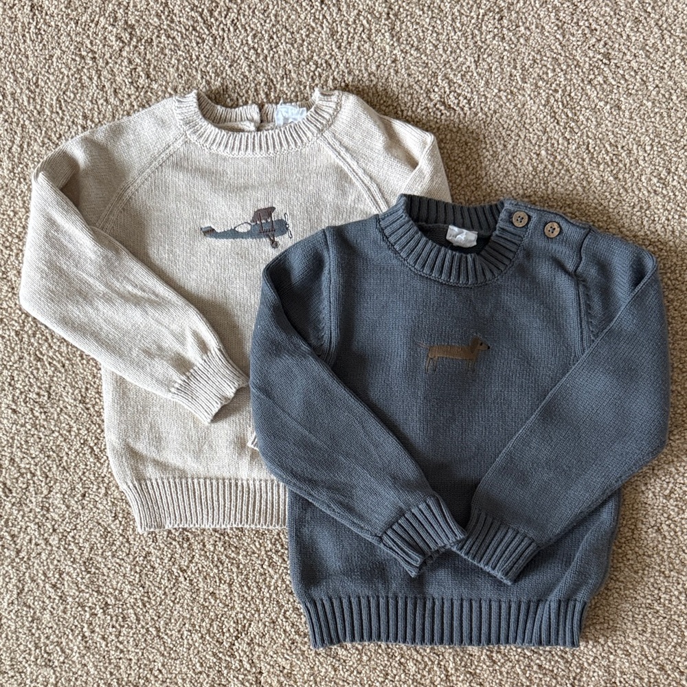 Jamie Kay embroidered sweaters